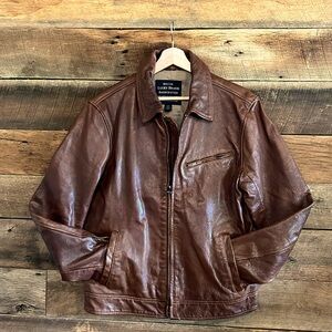 Lucky Brand Leather Jacket, Excellent Condition Size Medium